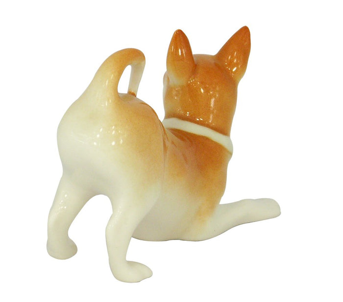 Chihuahua Dog Playing Lomonosov Porcelain Collectible Figurine