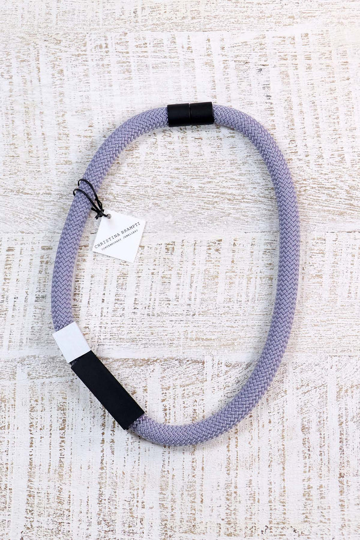 Christina Brampti Chord + Square Tube Necklace - 3 Colours