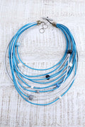 Christina Brampti Elastic Multi-wire + Ceramic Beads Necklace