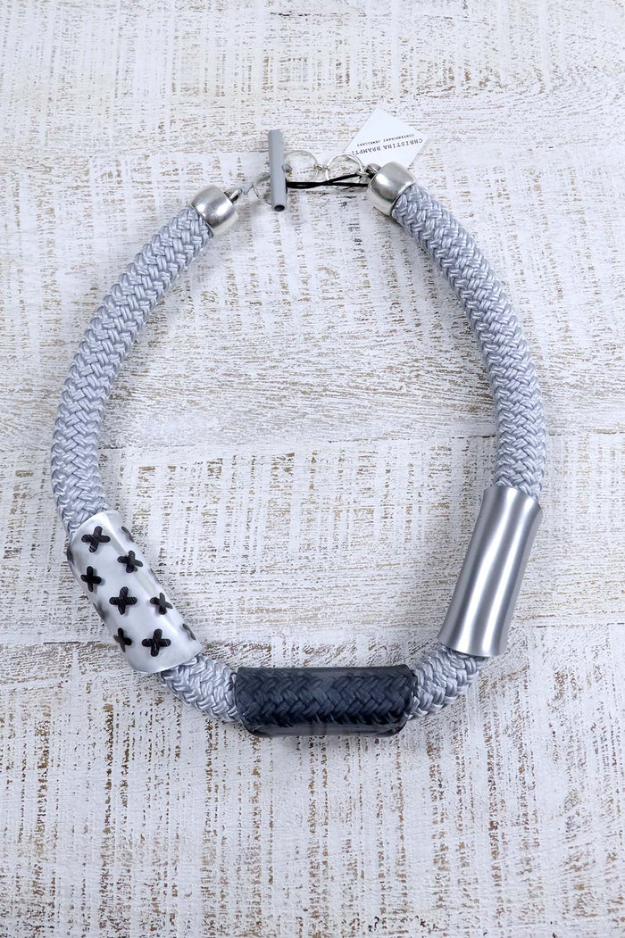 Christina Brampti Plexiglass Cord Necklace - 3 Colours
