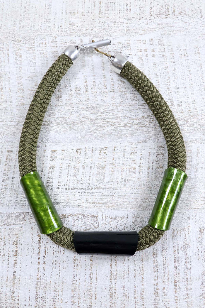 Christina Brampti Plexiglass Cord Necklace - 3 Colours