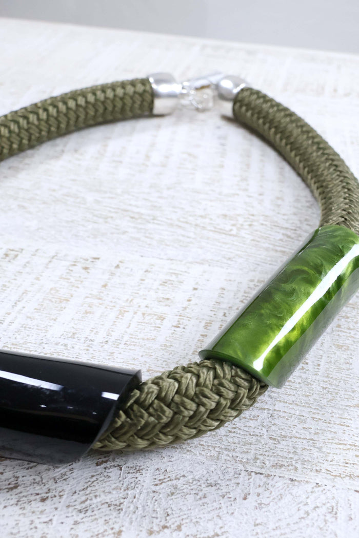 Christina Brampti Plexiglass Cord Necklace - 3 Colours
