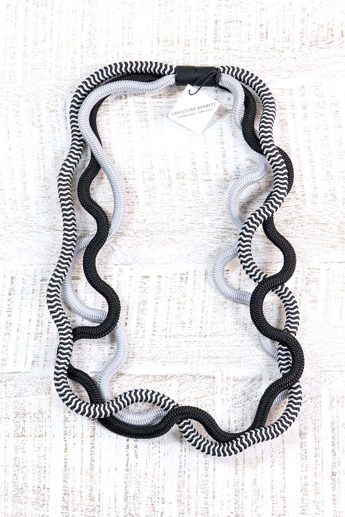 Christina Brampti Wiggly Triple Chord Necklace