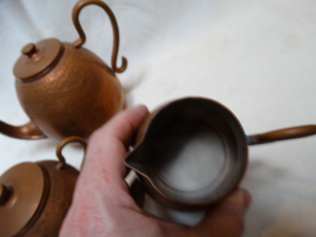 Copper Tea or Cocoa Set