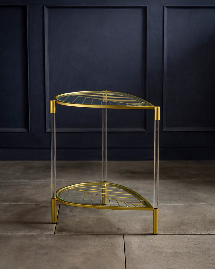 Corner Gleam 2-Tier Table