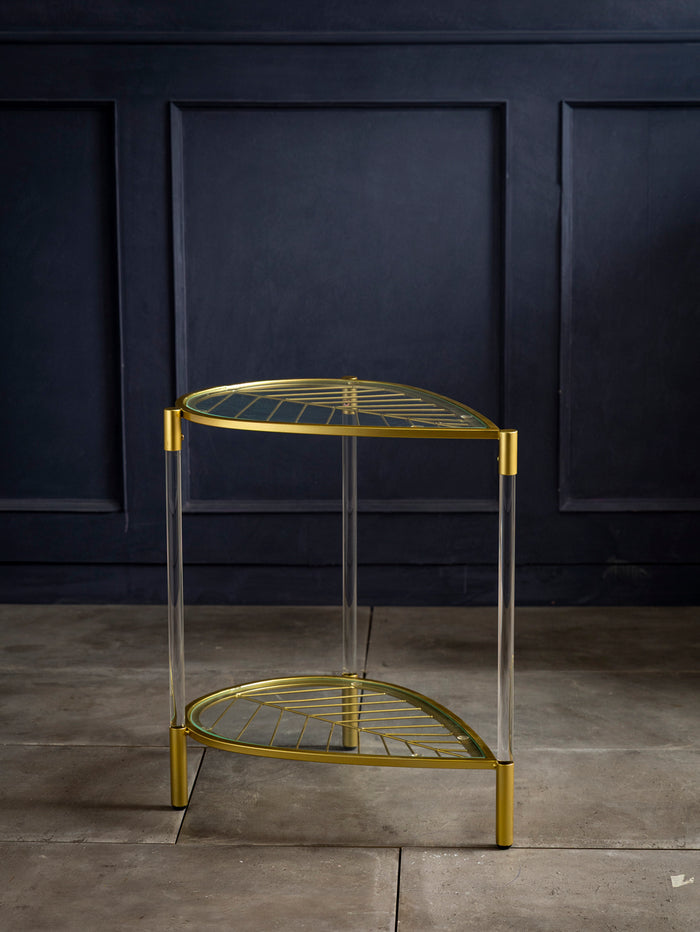 Corner Gleam 2-Tier Table