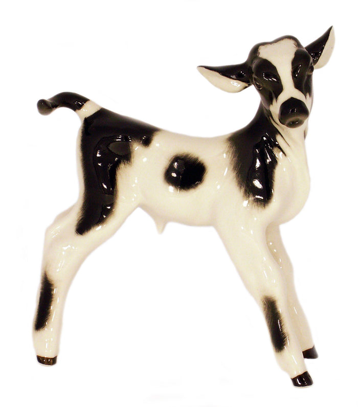 Cow Baby Bull-Calf Goby Lomonosov Porcelain Collectible Figurine