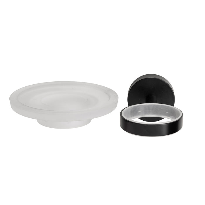 Croydex Flexi Fix Soap Dish & Holder - Matt Black