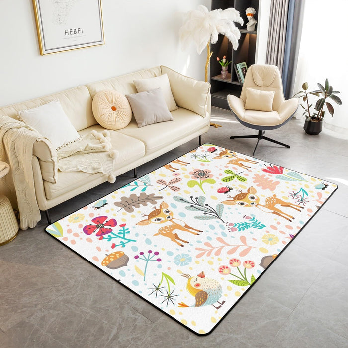 Cute Cartoon Animal Washable Area Rug