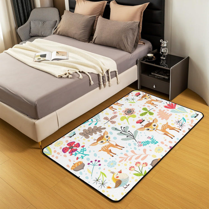Cute Cartoon Animal Washable Area Rug