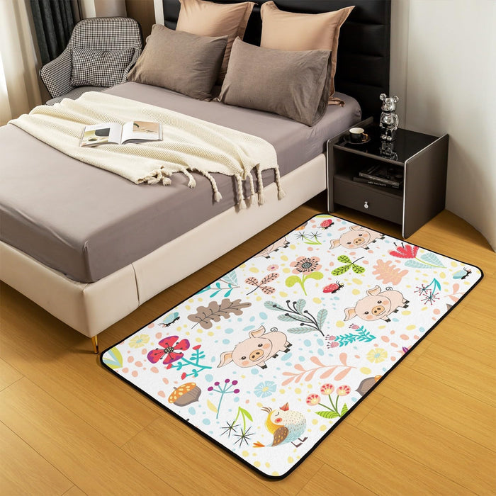 Cute Cartoon Kawaii Animals Area Rug