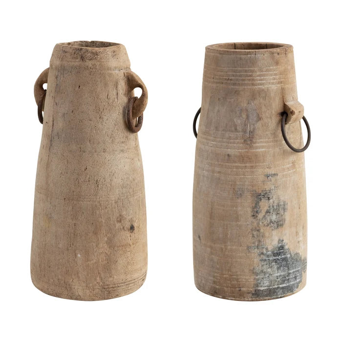 Decorative Wooden Milk Jug