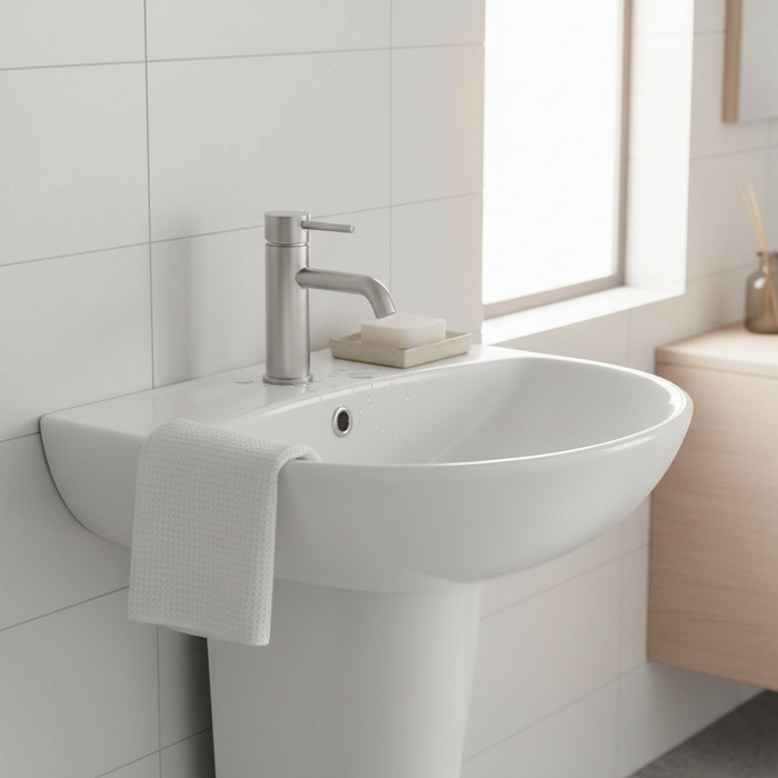 Deia/Belini 500mm Basin & Semi Pedestal