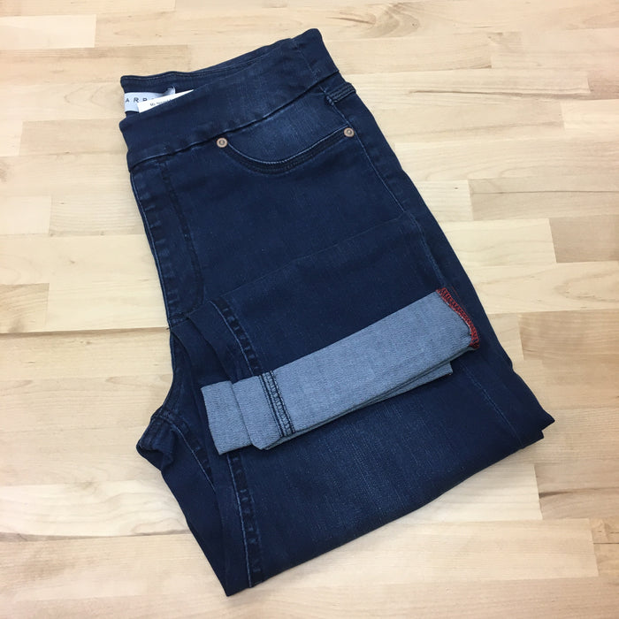 Dirtywash Capri Jeans Pull On, view 3