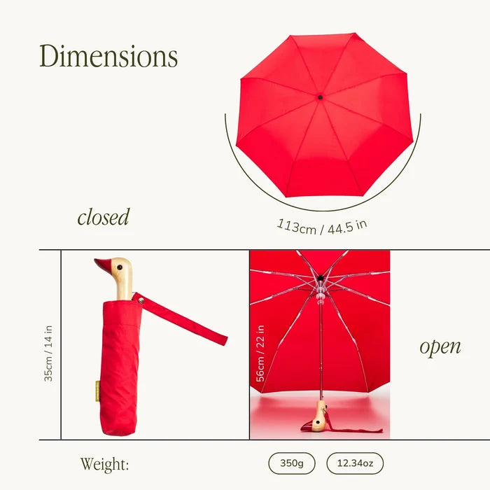 Duck Head Umbrella - Bright Red