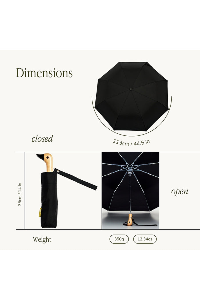Duck Head Umbrella - Classic Black