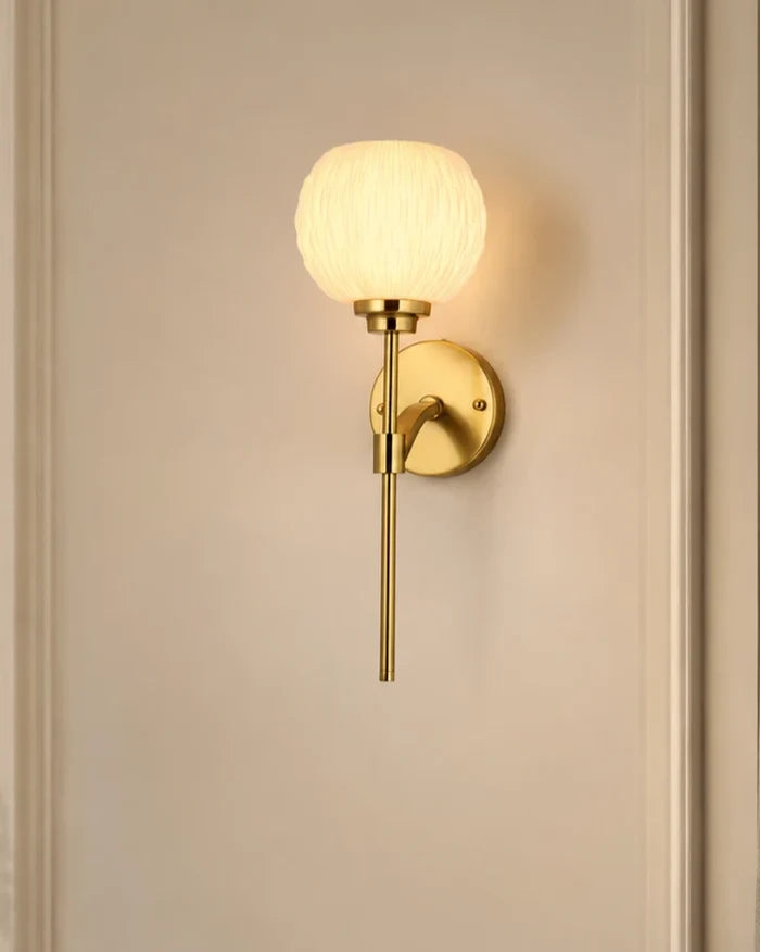 Elara Ribbed Globe Wall Light