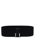 Elastic Cinch Waist Belt with Front Clasp