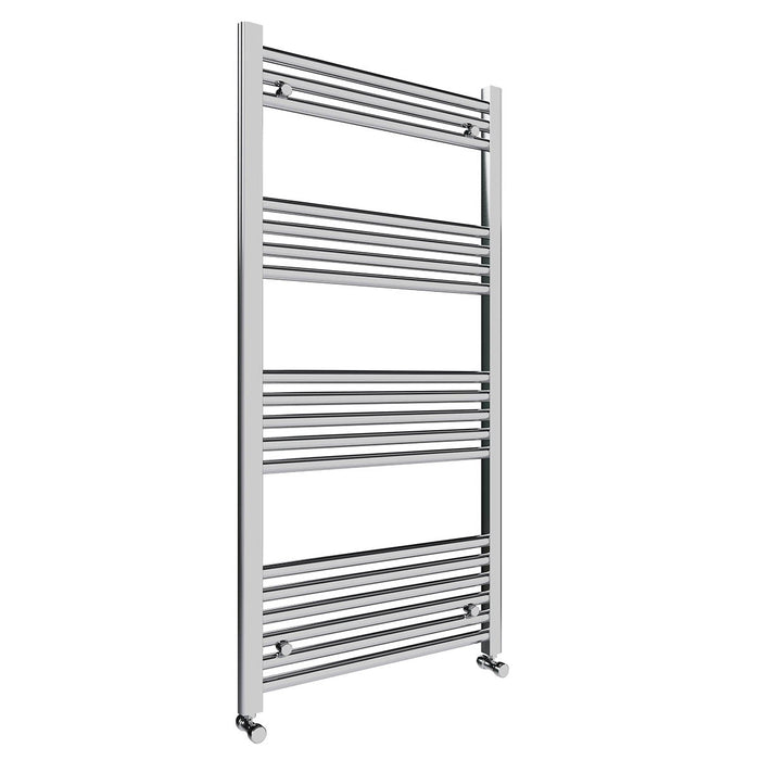 Eliseo Ricci 1200 x 600mm Straight Heated Towel Rail - Chrome