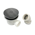 Eliseo Ricci 90mm Chrome Easy Clean Shower Trap - Gunmetal