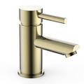 Eliseo Ricci Curve Mono Basin Mixer - Brushed Brass