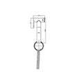 Eliseo Ricci Douche Handset, Flexi Hose and Holder - Black