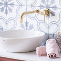 Eliseo Ricci Exclusiv Wall Mounted Basin Mixer - Brushed Brass