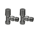 Eliseo Ricci Minimalistic Angled Radiator Valve - Gunmetal