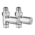Eliseo Ricci Minimalistic Straight Radiator Valve - Chrome