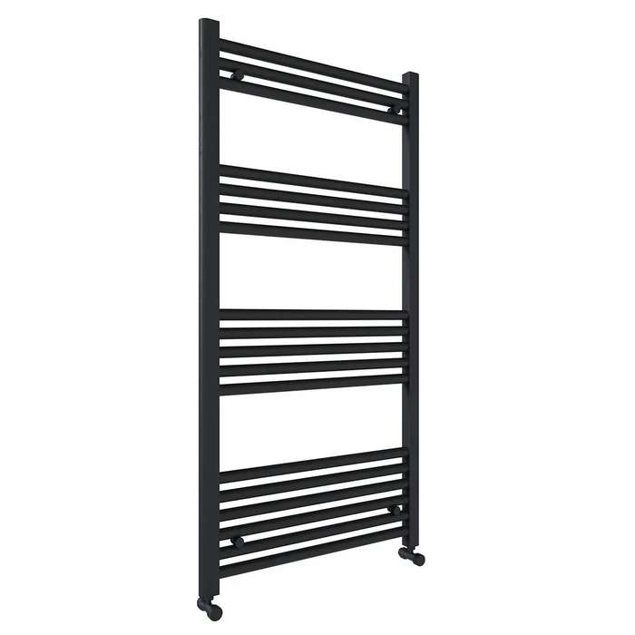 Eliseo Ricci Straight Heated Towel Rail Anthracite 1200mm x 600mm