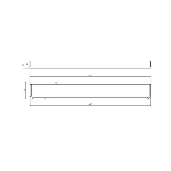 Eliseo Ricci Vesu Towel Rail - Black