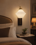 Elowen Pleated Lantern Wall Light
