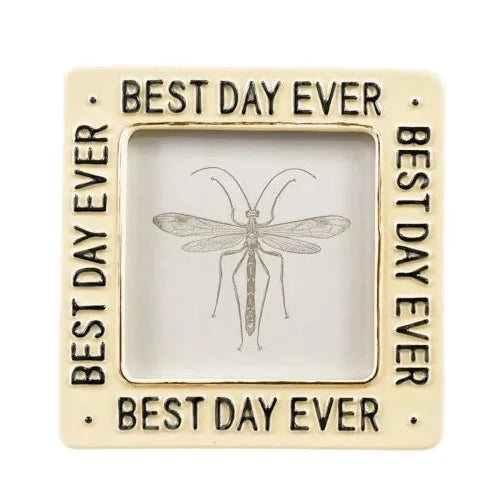 Embossed Stoneware Photo Frame