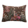 Embroidered Flowers & Bees Lumbar