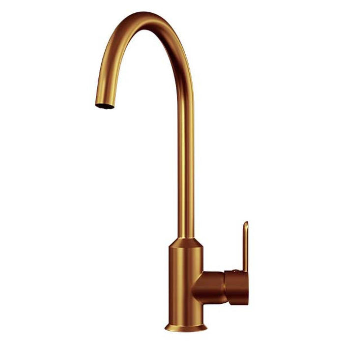 Entice Kitchen Sink Mixer with Swivel Spout & Single Lever - Brushed Copper Finish