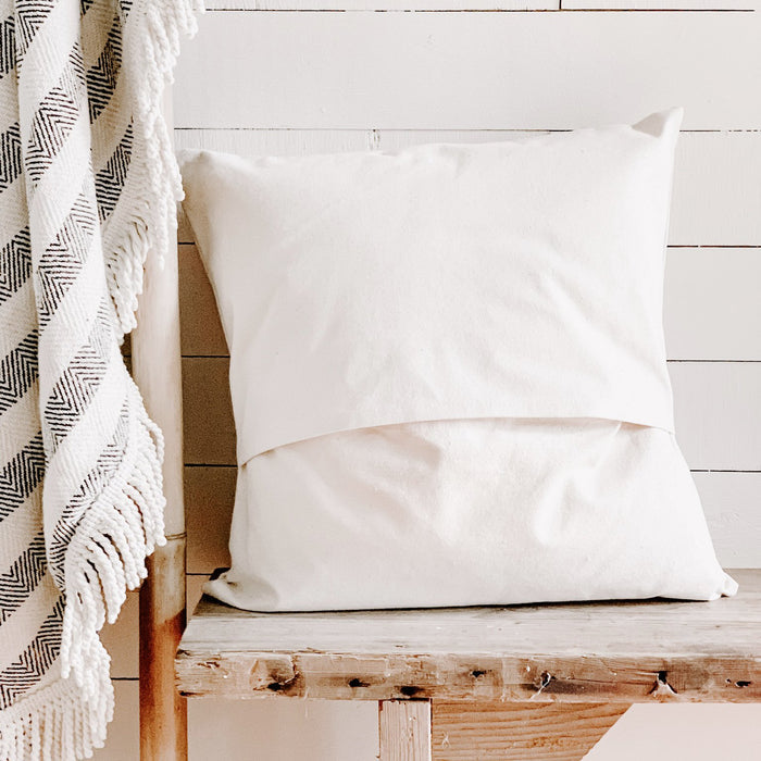 Floral State - Custom Square Canvas Pillow