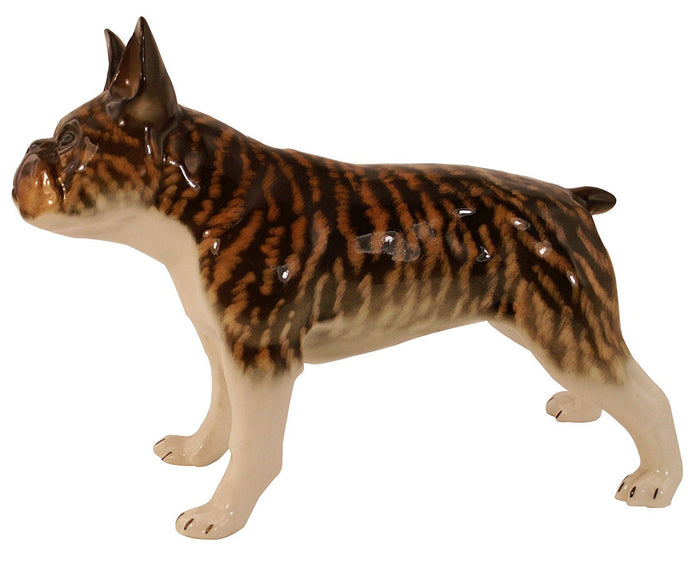 French Bulldog Lomonosov Porcelain Figurine Collectible