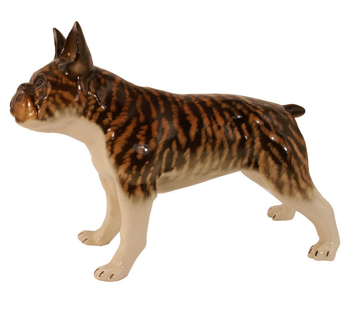 French Bulldog Lomonosov Porcelain Figurine Collectible