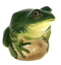 Frog on Rock Lomonosov Porcelain Collectible Figurine