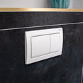Geberit Alpha01 Square Flush Plate - White