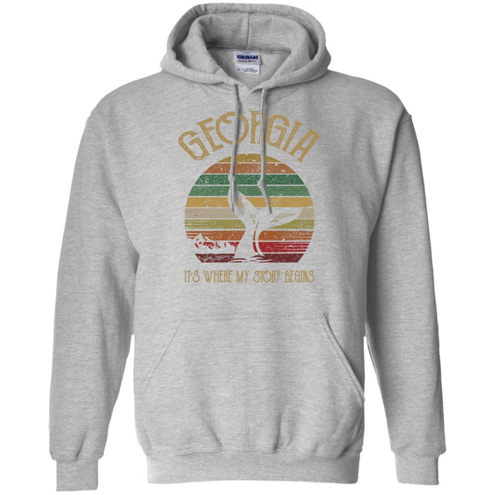 Georgia Where My Story Begins Hoodie - Hoodie Teezalo