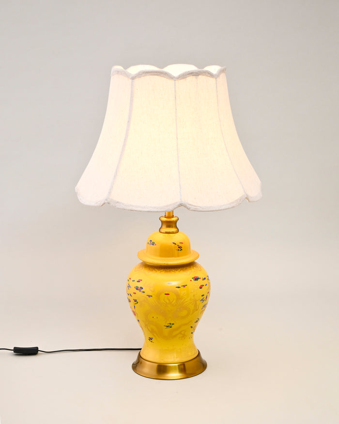 Golden Imperial Dragon Table Lamp