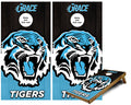 Grace Tigers custom Cornhole Wraps