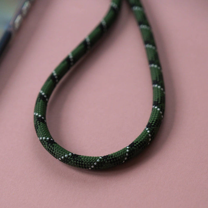 Green Black Crossbody Rope Lanyard Adjustable Phone Strap