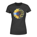 Apparel XS / Black Half Sunflower - Blessed To Be Called Police Mom Shirt - Standard Women's T-shirt