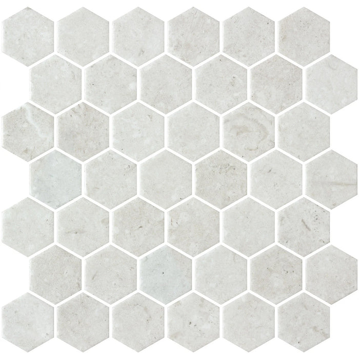 Hex Xl Normatech Ivory Matte 28.6 x 28.4cm Mosaic Sheet