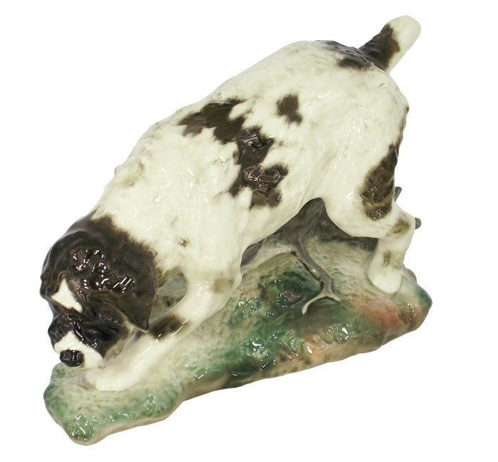 Hunting German Griffon Dog Lomonosov Porcelain Figurine