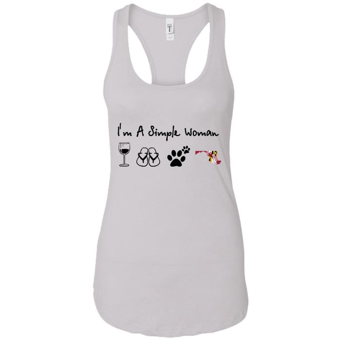 I Am A Simple Maryland Girl Hoodie - Hoodie Teezalo