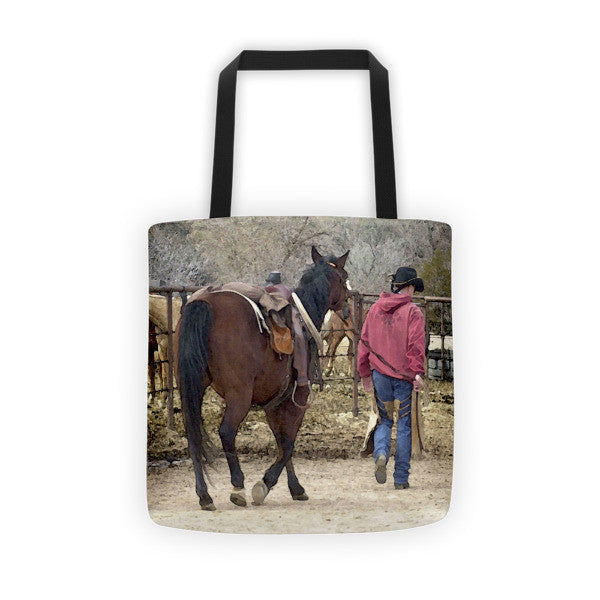 I Go Out Walkin Tote bag