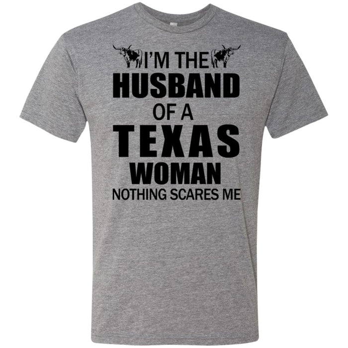 I'm The Husband Of A Texas Woman T- Shirt - T-shirt Teezalo